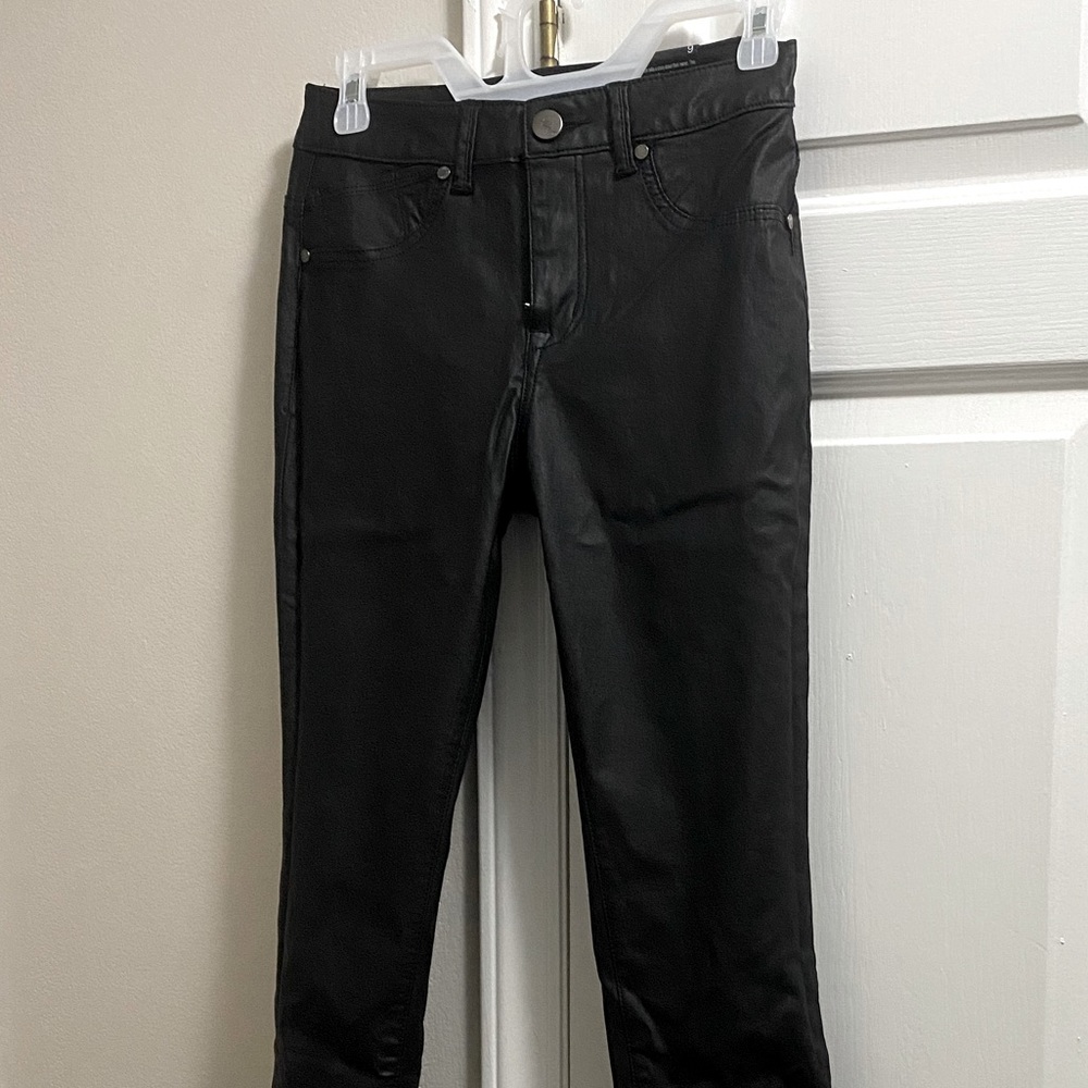 Leather like pants